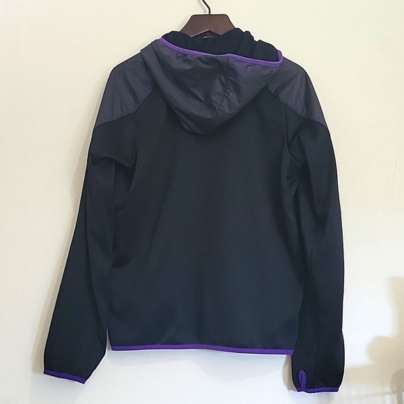 Nike Black & Purple Therma-Fit Jacket Sz S - Picture 3 of 4